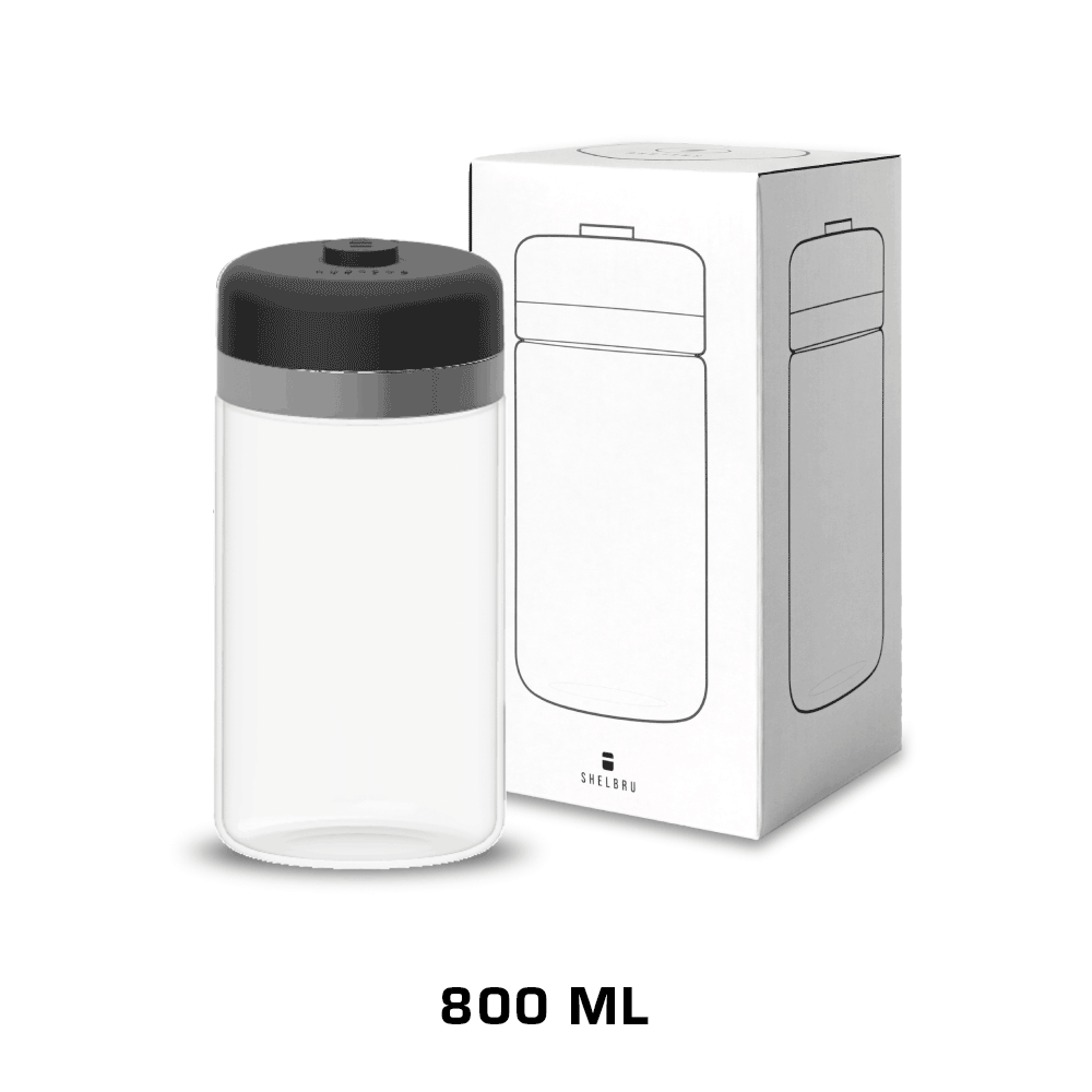 SHELBRU Smart Canister Glass 800ml