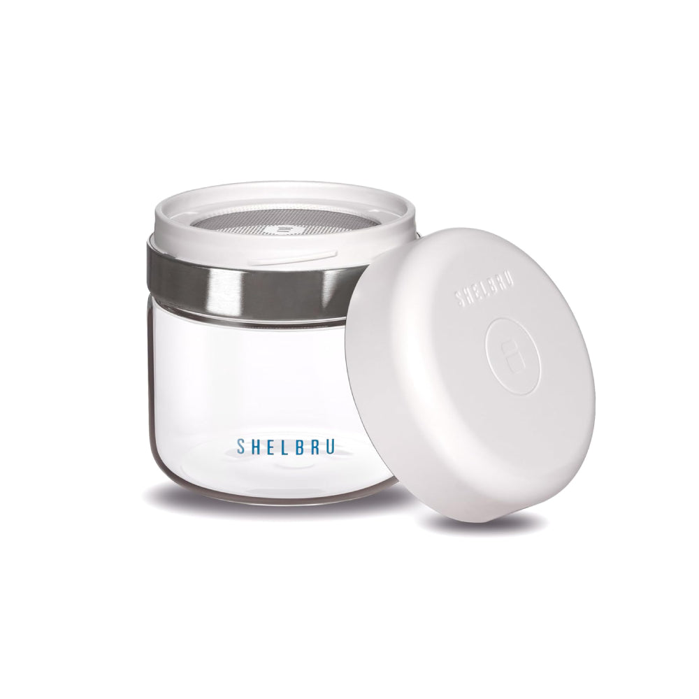 SHELBRU Coffee Grounds Sifter 400 ml, Clear