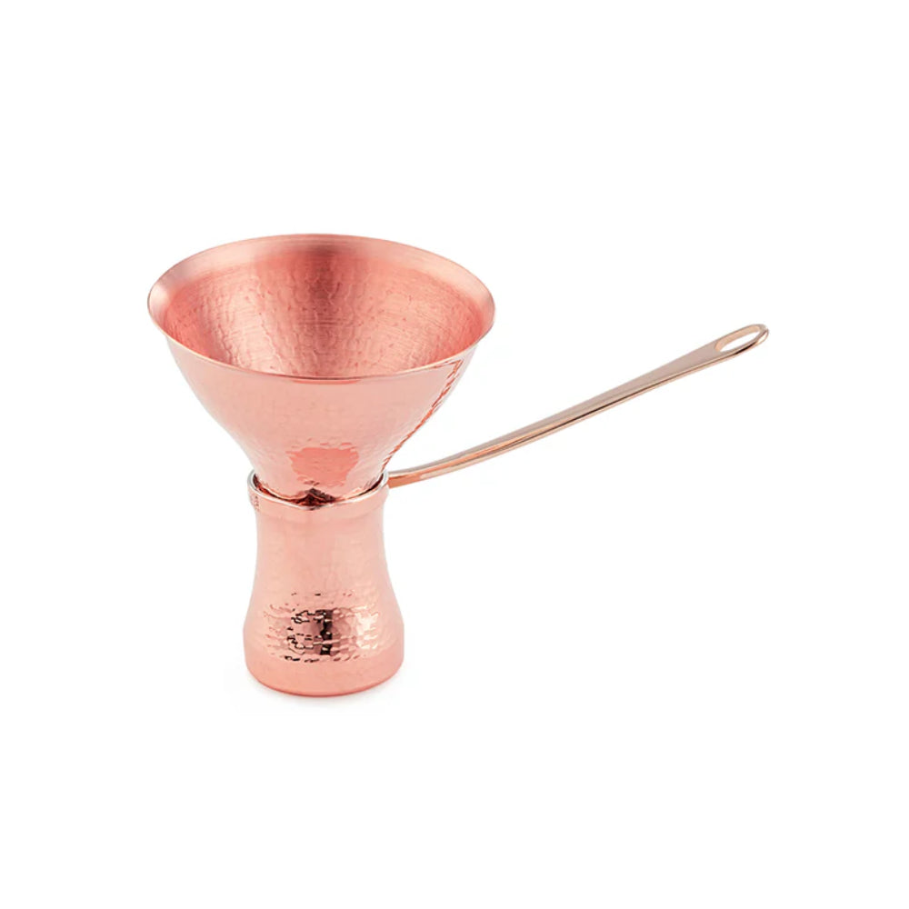 SOY Copper Cezve Turkish Coffee Pot Silver Lining – Right Handed