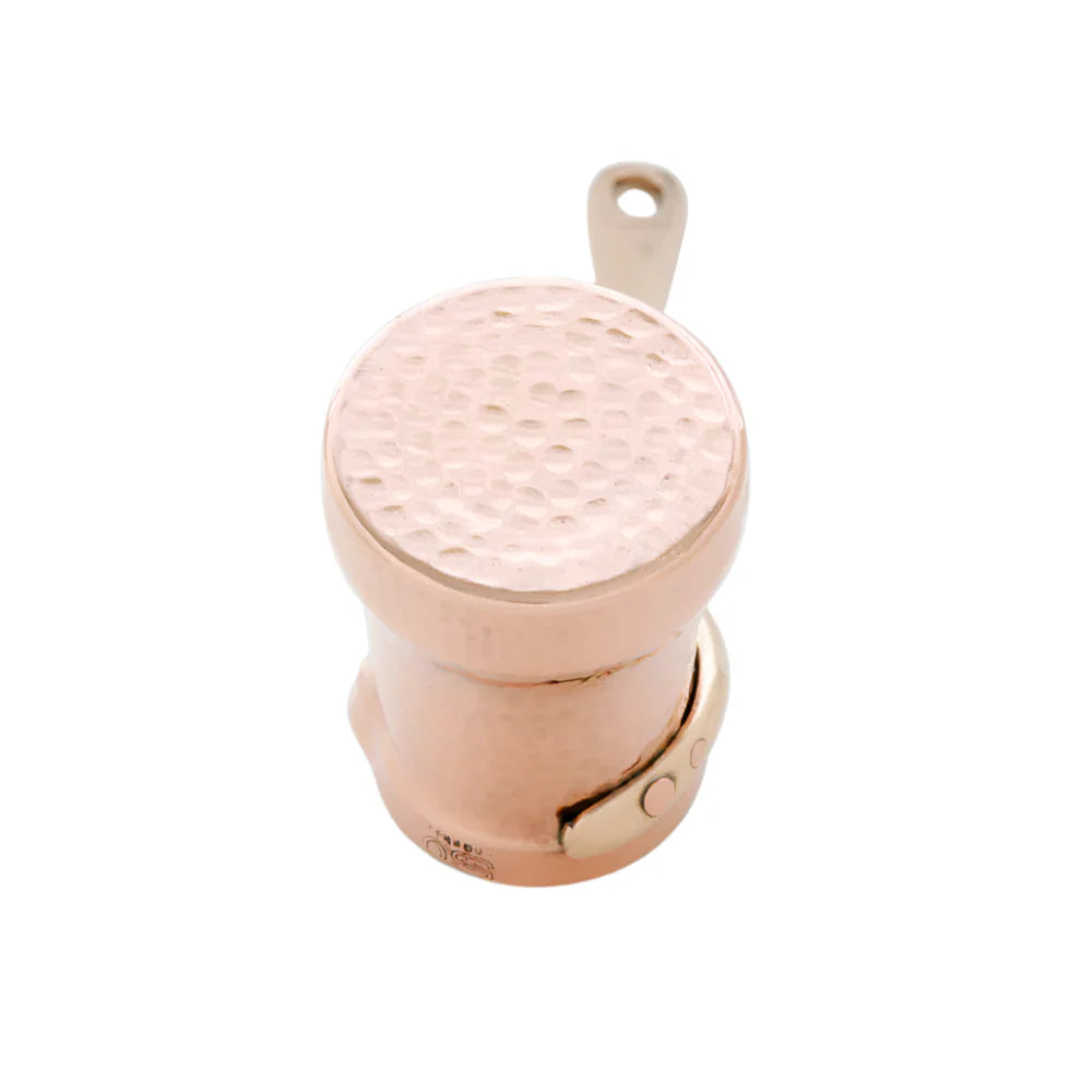 SOY Copper Cezve Turkish Coffee Pot Silver Lining – Right Handed