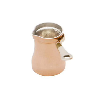 SOY Copper Cezve Turkish Coffee Pot Silver Lining – Right Handed