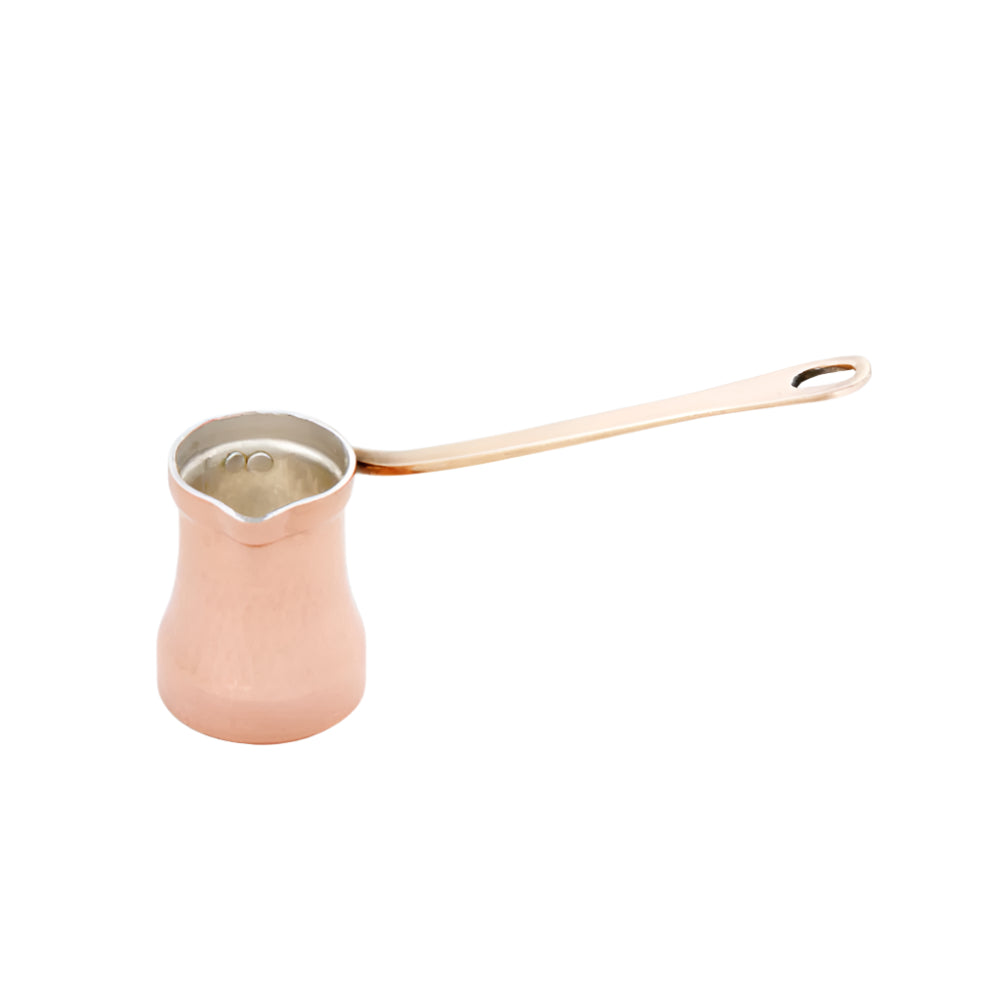 SOY Copper Cezve Turkish Coffee Pot Silver Lining – Right Handed