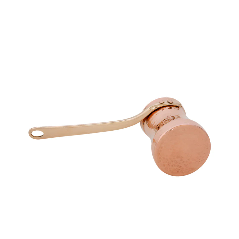 SOY Copper Cezve Turkish Coffee Pot Silver Lining – Right Handed