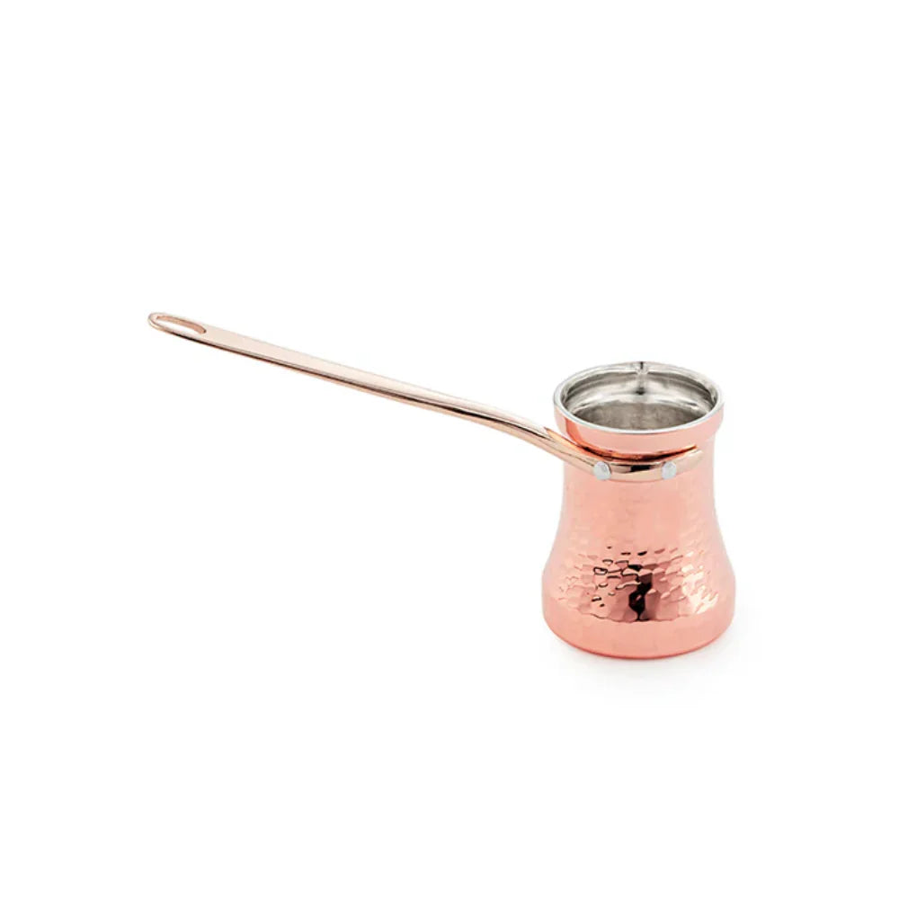 SOY Copper Cezve Turkish Coffee Pot Tin Lining – Right Handed