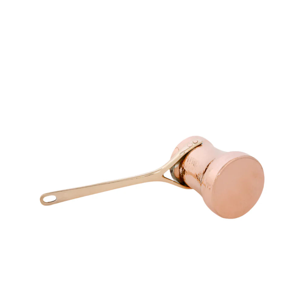 SOY Copper Cezve Turkish Coffee Pot Silver Lining – Right Handed