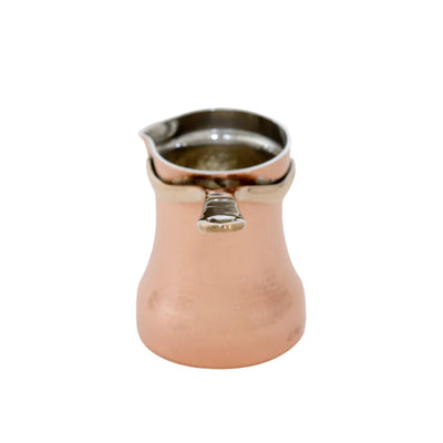 SOY Copper Cezve Turkish Coffee Pot Silver Lining – Right Handed