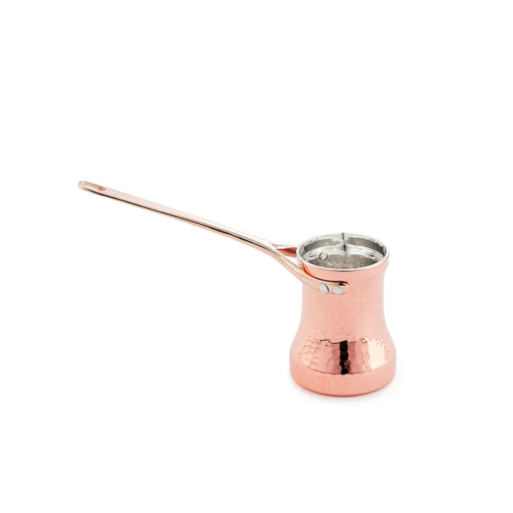 SOY Copper Cezve Turkish Coffee Pot Tin Lining – Right Handed