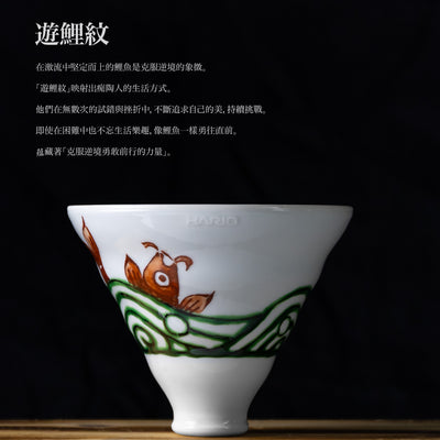 Hario Plum Motif Imari-Yaki Immersion switch dripper 02