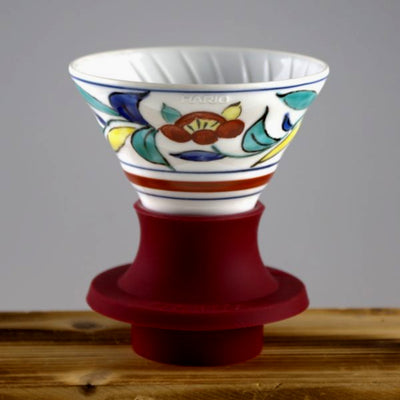 Hario Plum Motif Imari-Yaki Immersion switch dripper 02