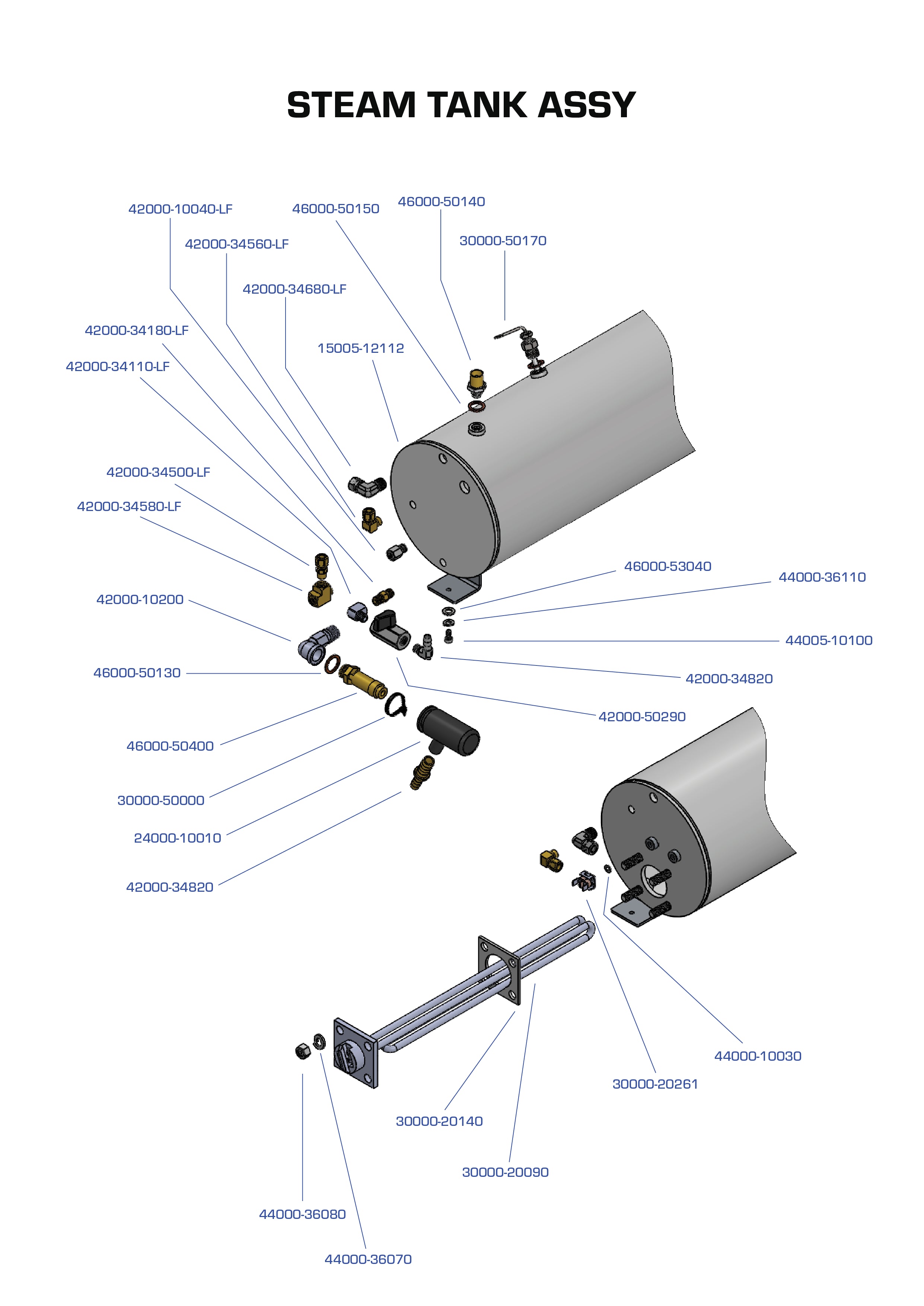 Steam Tank Assembly LP