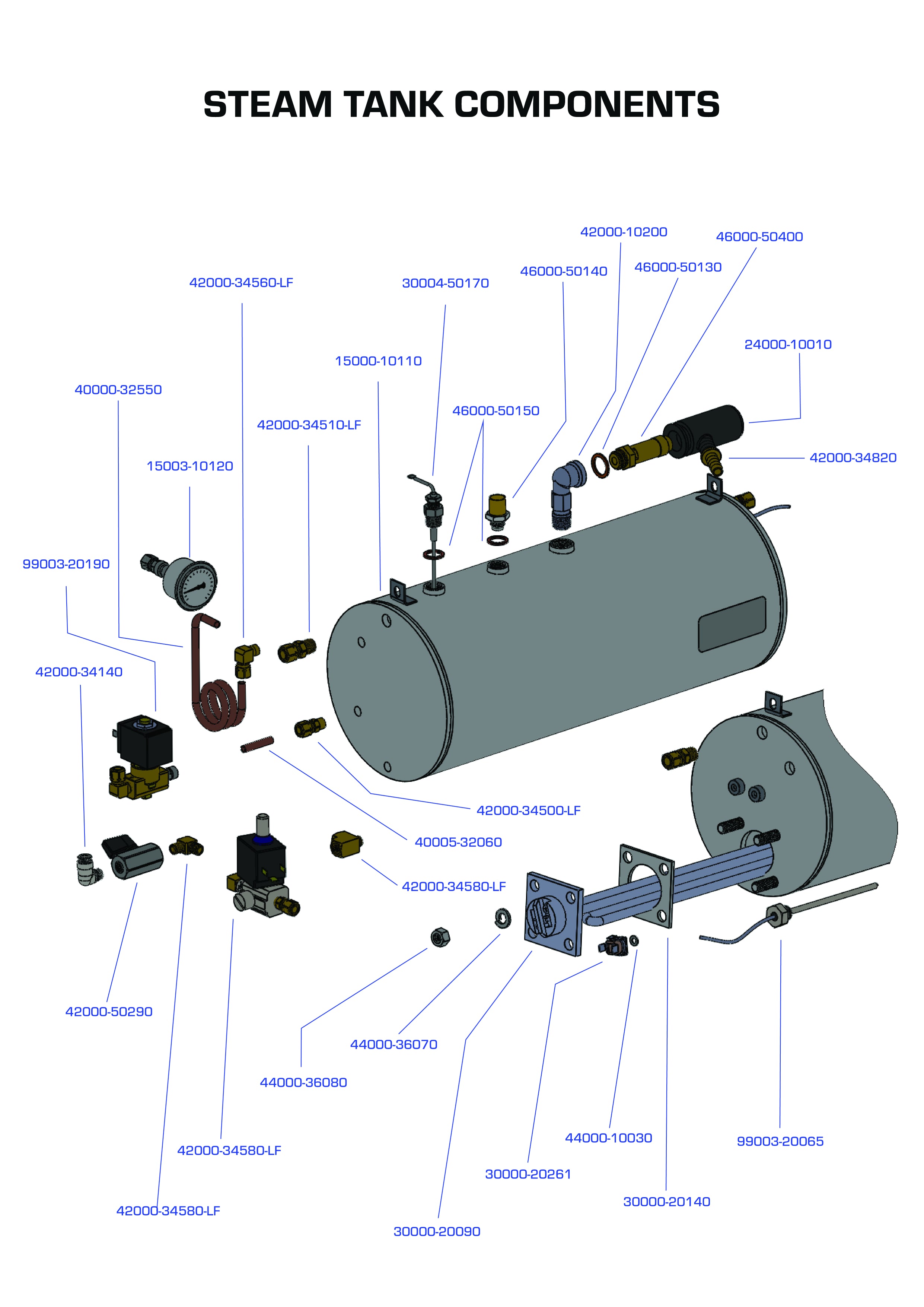 Steam Compponents Steam Tank Components Espresso V3 – Brewing Gadgets