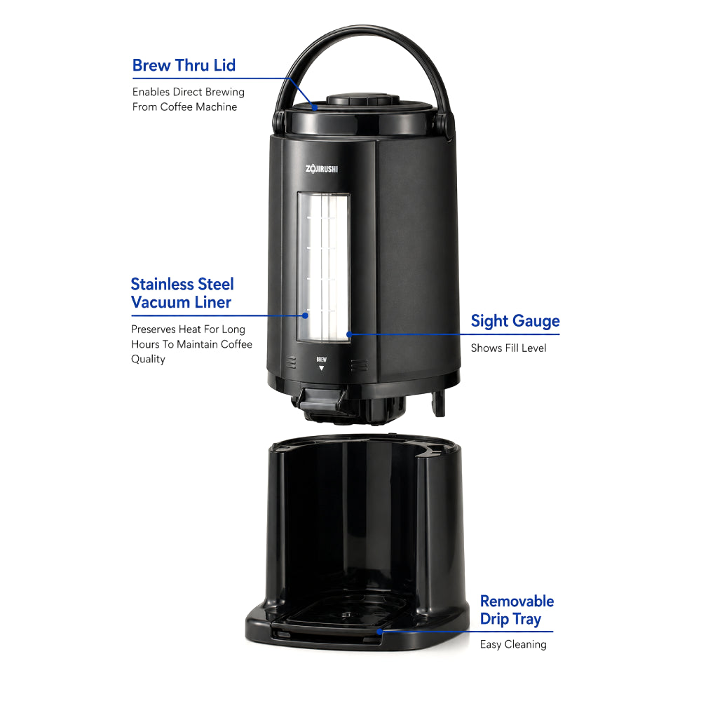 Zojirushi Thermal Gravity pot 2.5L - Black