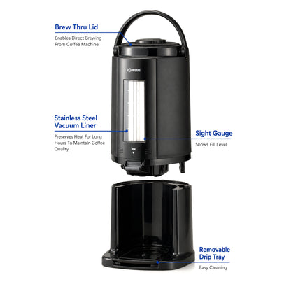 Zojirushi Thermal Gravity pot 2.5L - Black