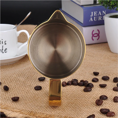 Barista Space Gold Milk Pitcher – Stainless Steel Jug for Latte Art