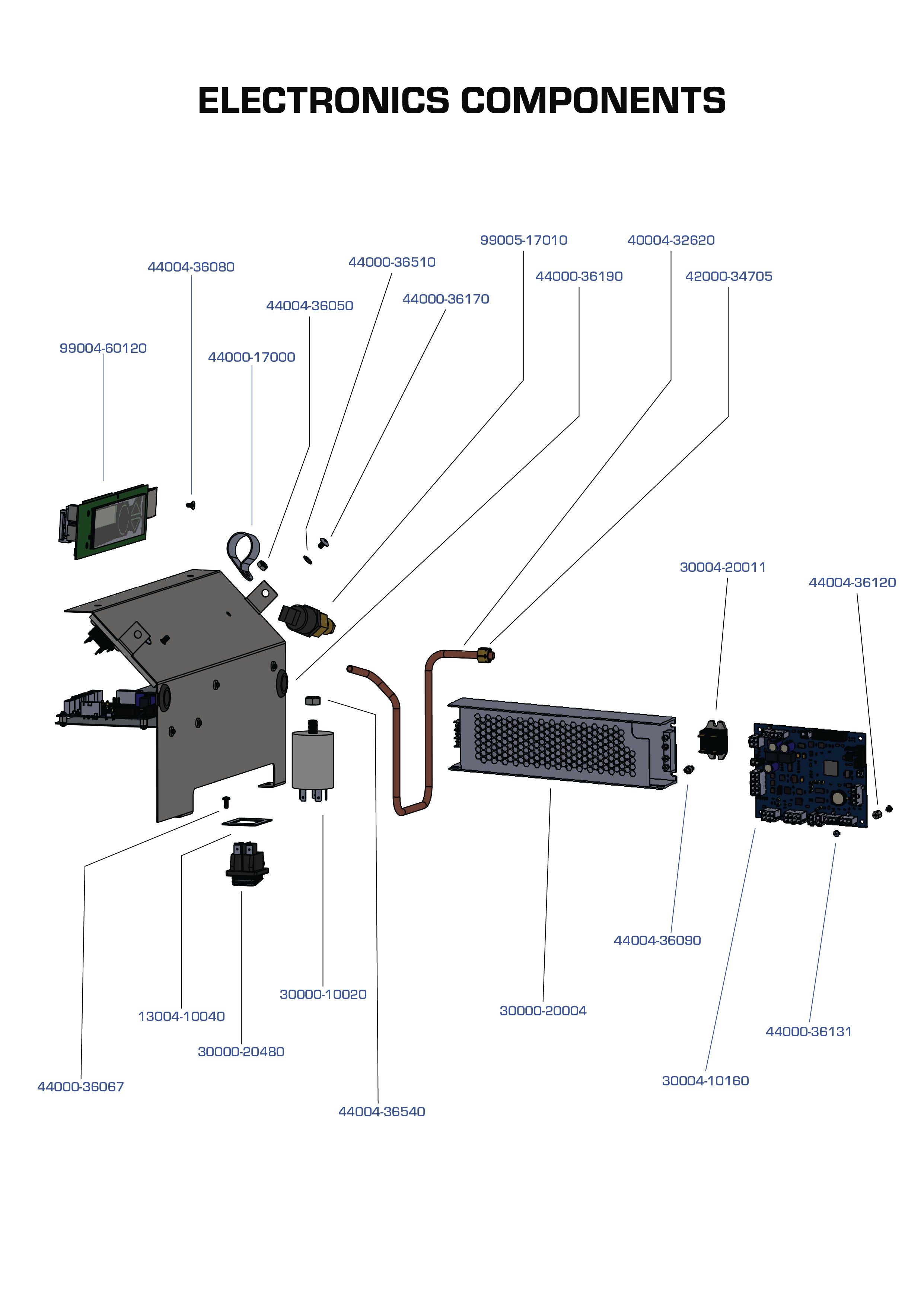 Electronics Components Parts Manual - Espresso Single Group
