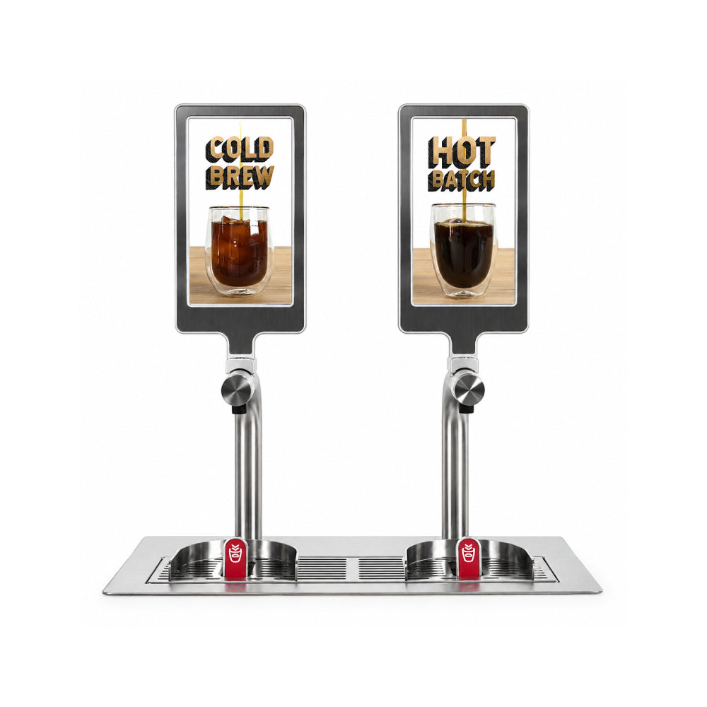 Six Simple Machine Freepour Batch Double with Digital Screen Signage Machine