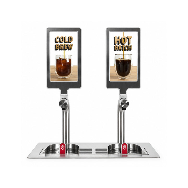 Six Simple Machine Freepour Batch Double with Digital Screen Signage Machine
