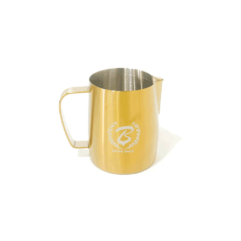 Barista Space Gold Milk Pitcher – Stainless Steel Jug for Latte Art