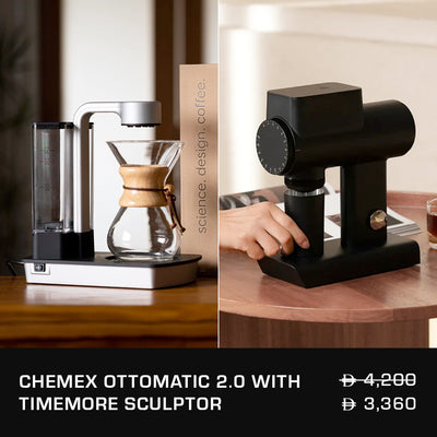Chemex Ottomatic 2.0 Coffee Maker with Timemore Sculptor 078S Electric Grinder