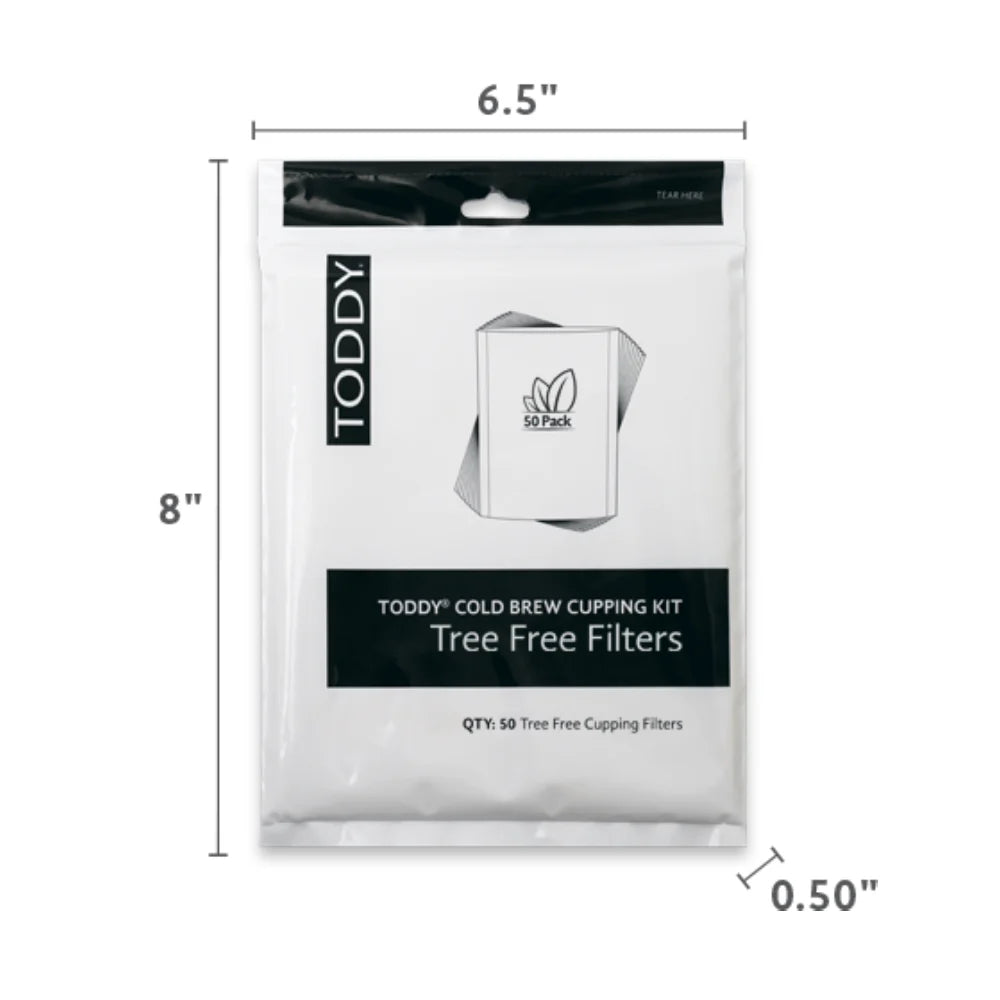 Toddy Cold Brew Cupping Kit Tree Free Filter - Pack of 50