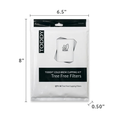 Toddy Cold Brew Cupping Kit Tree Free Filter - Pack of 50