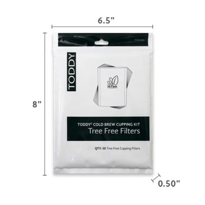 Toddy Cold Brew Cupping Kit Tree Free Filter - Pack of 50