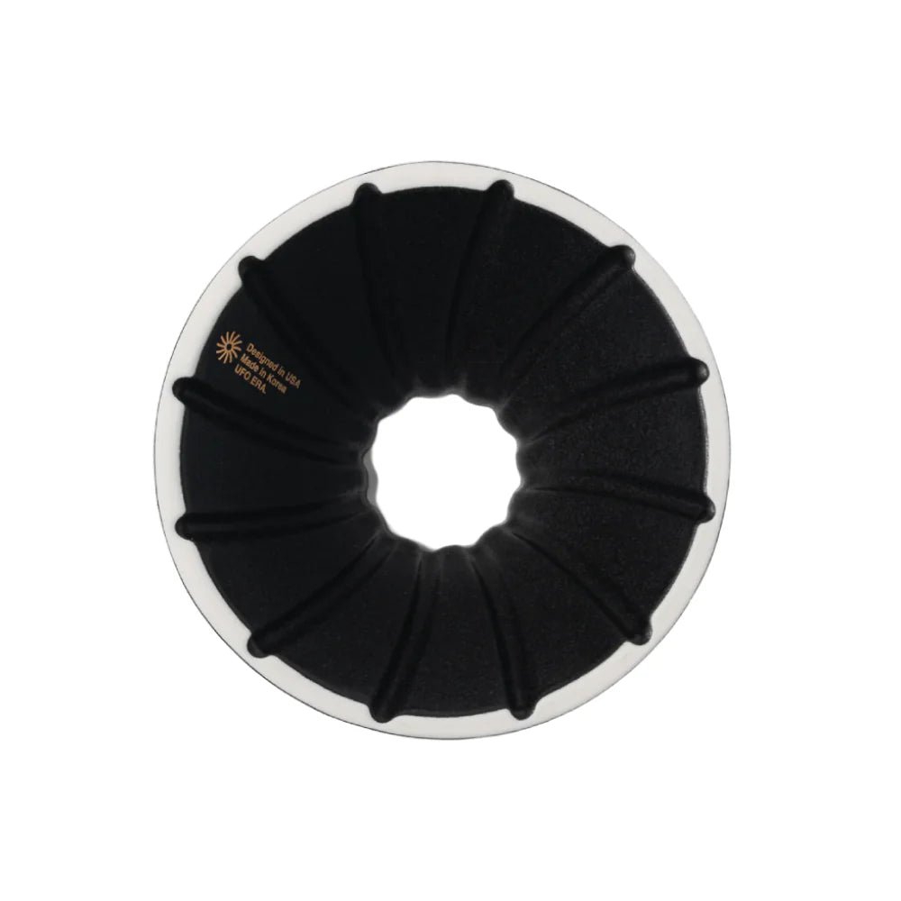 UFO Ceramic Black Dripper