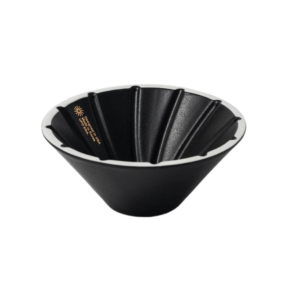 UFO Ceramic Black Dripper