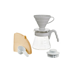 Hario V60 Coffee Server 02 Set Pale Grey