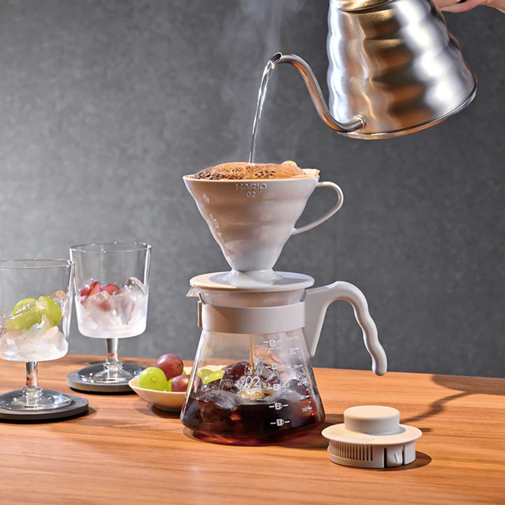 Hario V60 Coffee Server 02 Set Pale Grey
