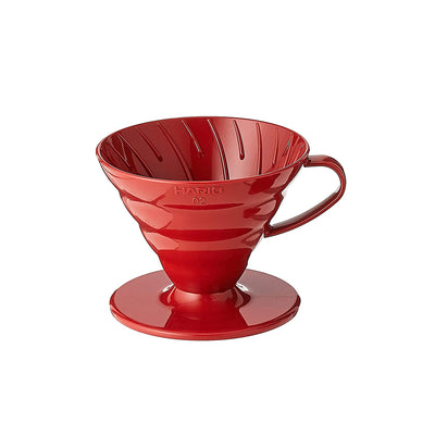 Hario V60 Plastic Red Coffee Dripper 02 Classic-standard