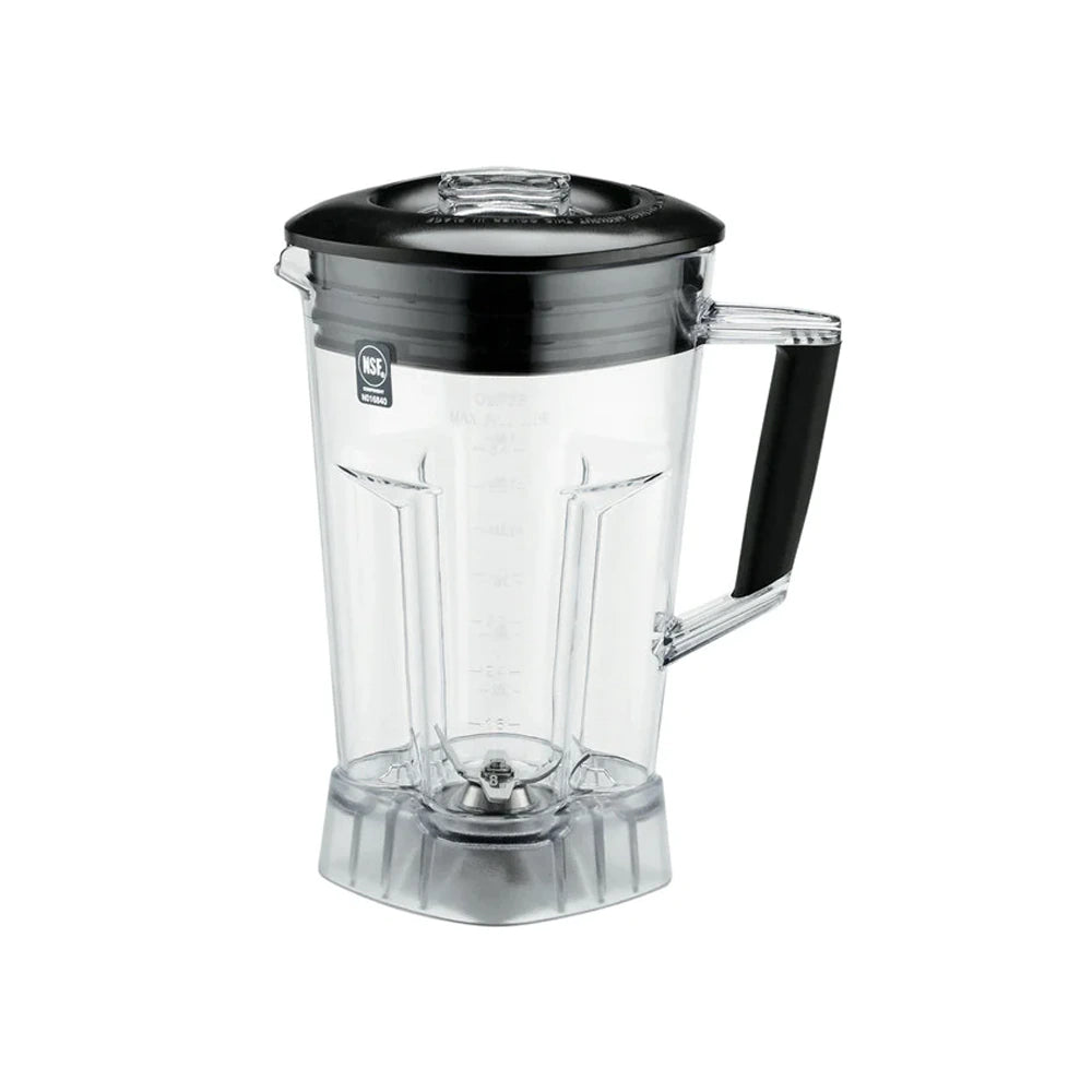 Waring CAC89 64oz. Clear Copolyester Blender Jar with Blending Assembly and Lid for Commercial Blenders
