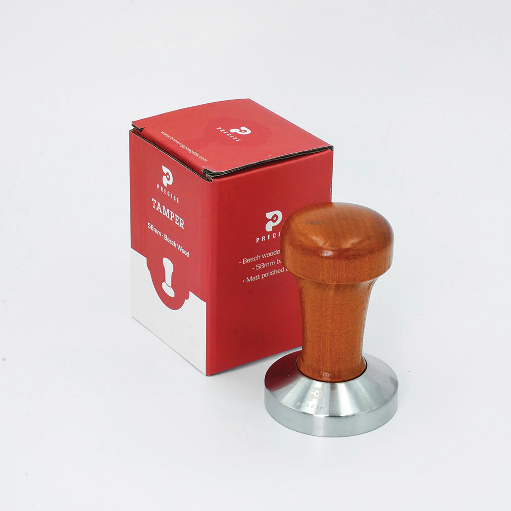 Precise Beech Wooden Handle Tamper, 58mm