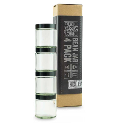 Comandante Bean Jar, Brown & Clear