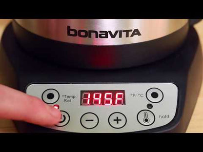 Bonavita Variable Temperature Electric Kettle – 1.0L Gooseneck Pour Over Kettle