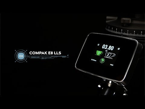 Compak E8 OD Grinder - 83mm, With Red Speed Burrs - White