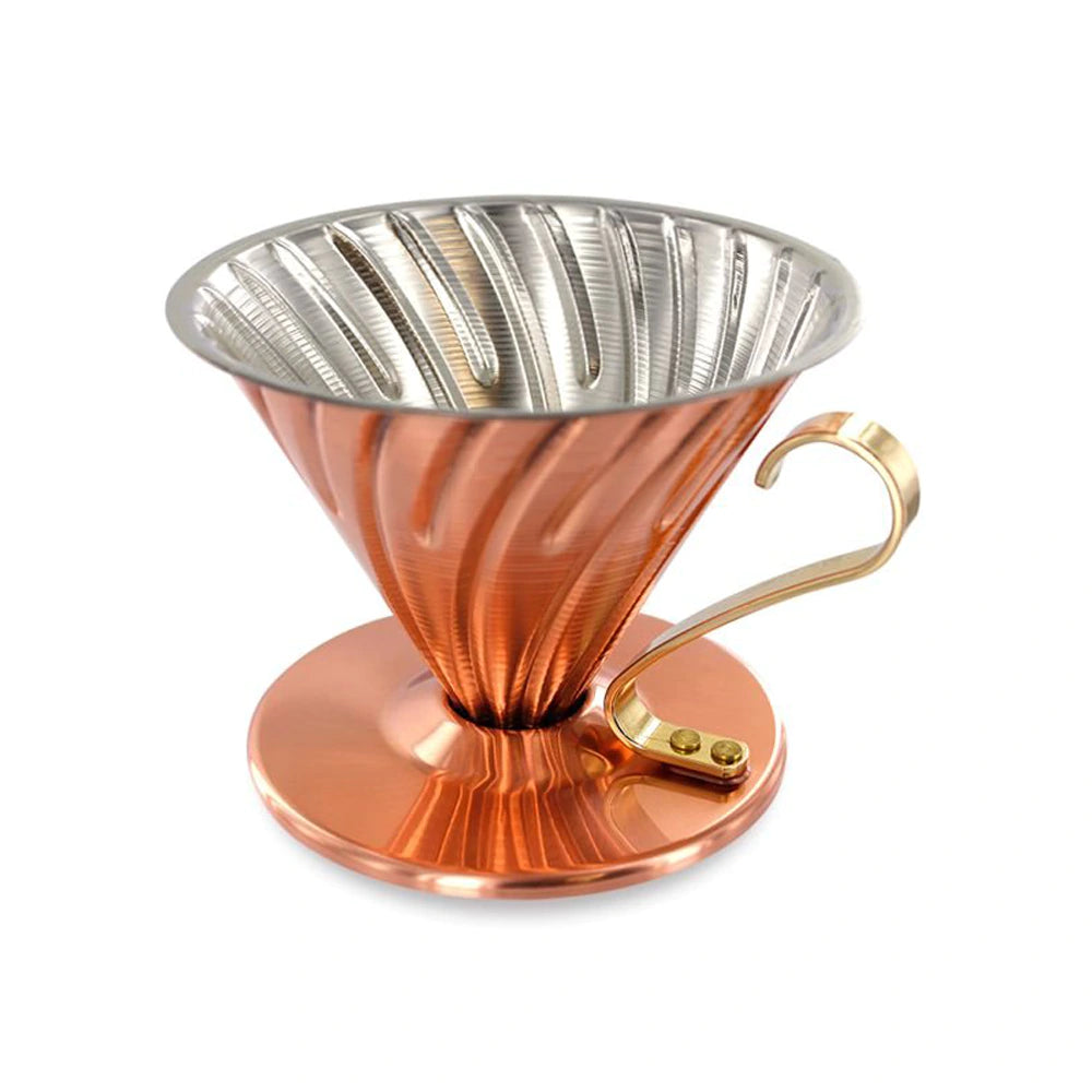Hario V60-02 Copper Dripper With Nickel Plating Inside